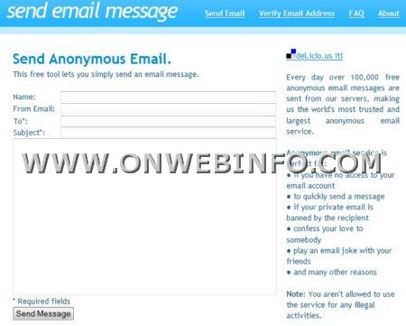 Send-Anonymous-Email