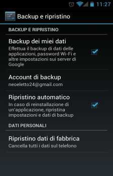 backup android smartphone backup dati