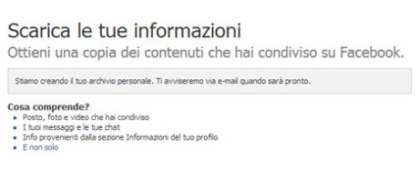 Come salvare una copia del profilo di Facebook scaricare