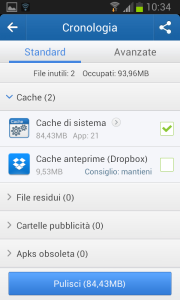 ripulire android
