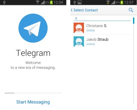telegram-android iphone
