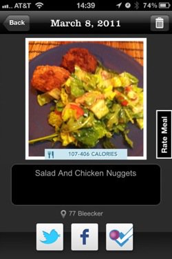 Meal Snap app per dimagrire