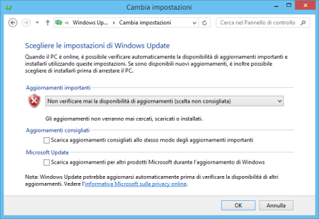 aggiornamenti importanti di sicurezza windows