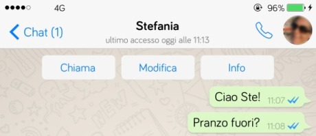 tasto chiamate WhatsApp iPhone gratis