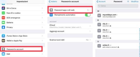 Guida per cancellare le password memorizzare iPhone ...